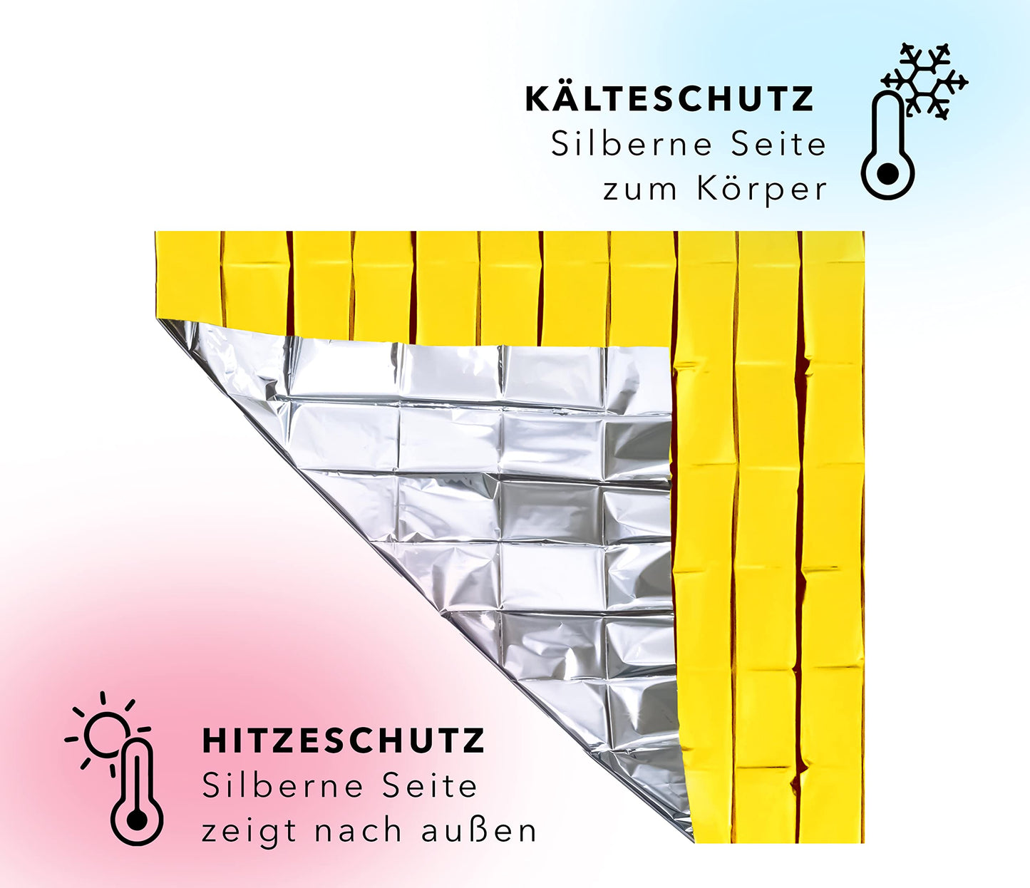 Rettungsdecke Einzelpackung - 210x160cm