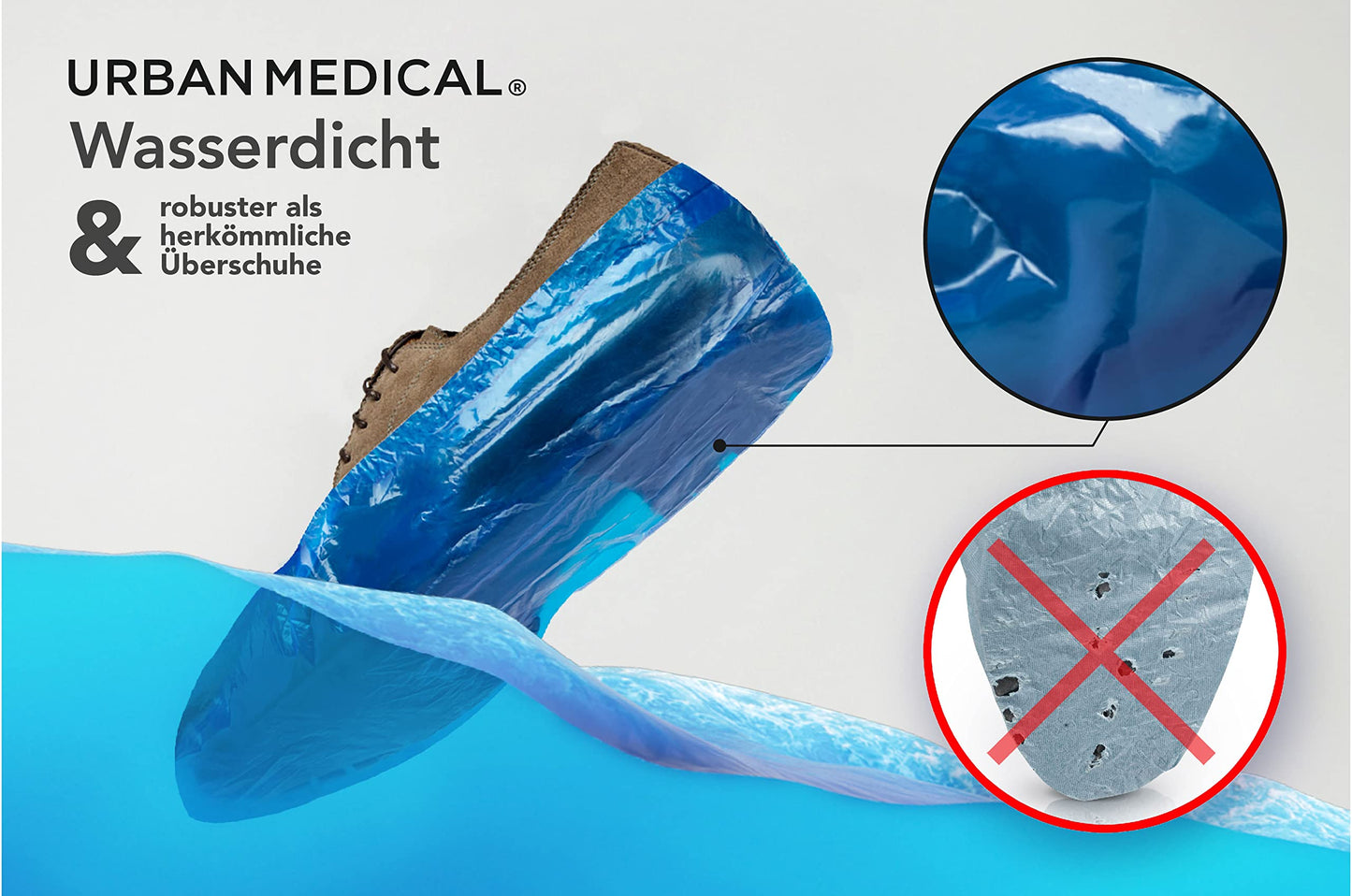 Überschuhe Solid-Dry wasserdicht & reißfest