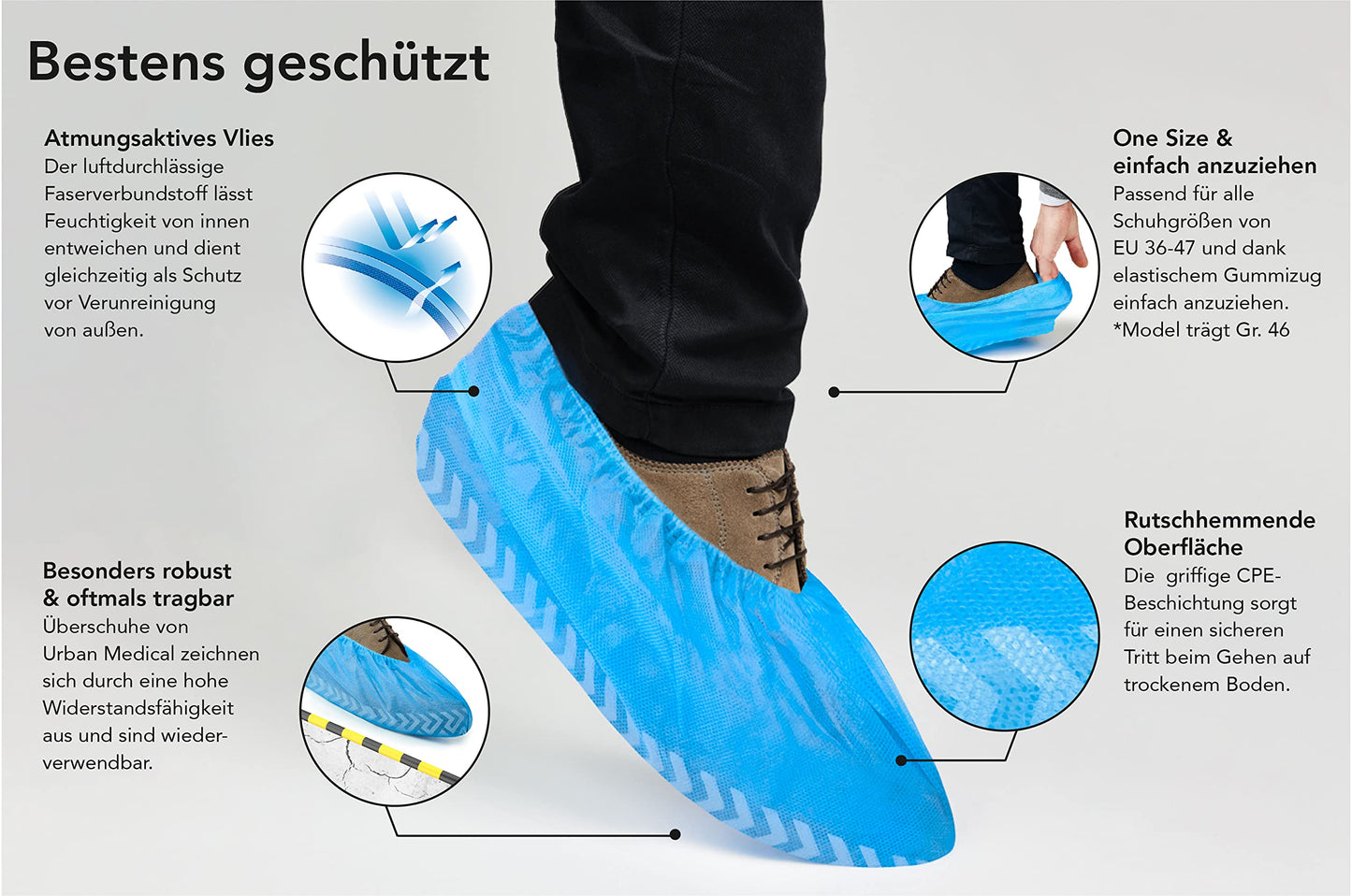Überschuhe Safe-Step rutschhemmend & atmungsaktiv