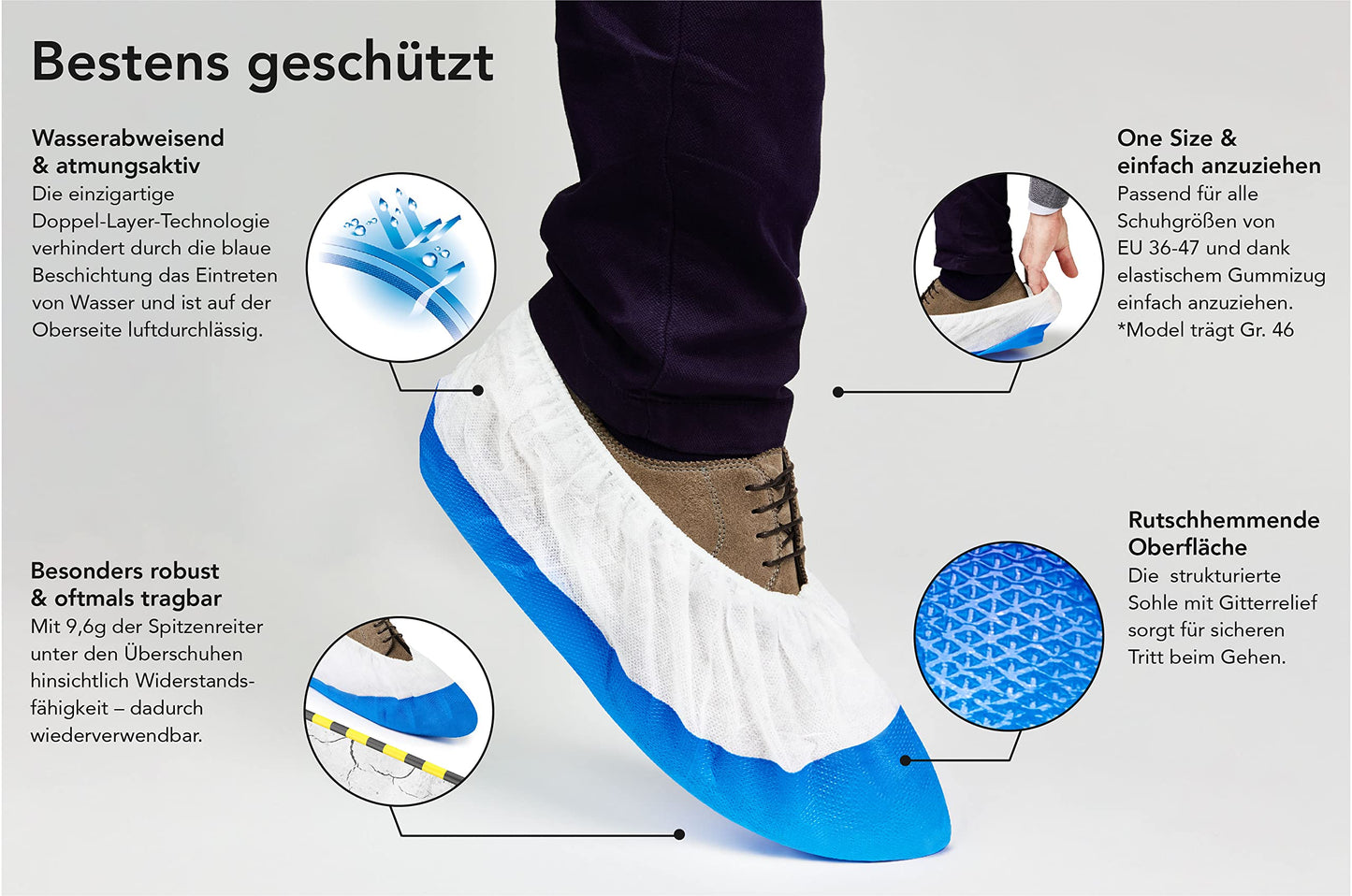 Überschuhe Long Life extra reißfest & atmungsaktiv